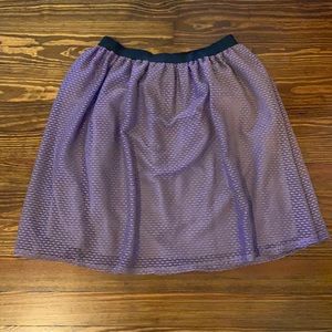 Purple lace midi skirt. Size L (runs big).